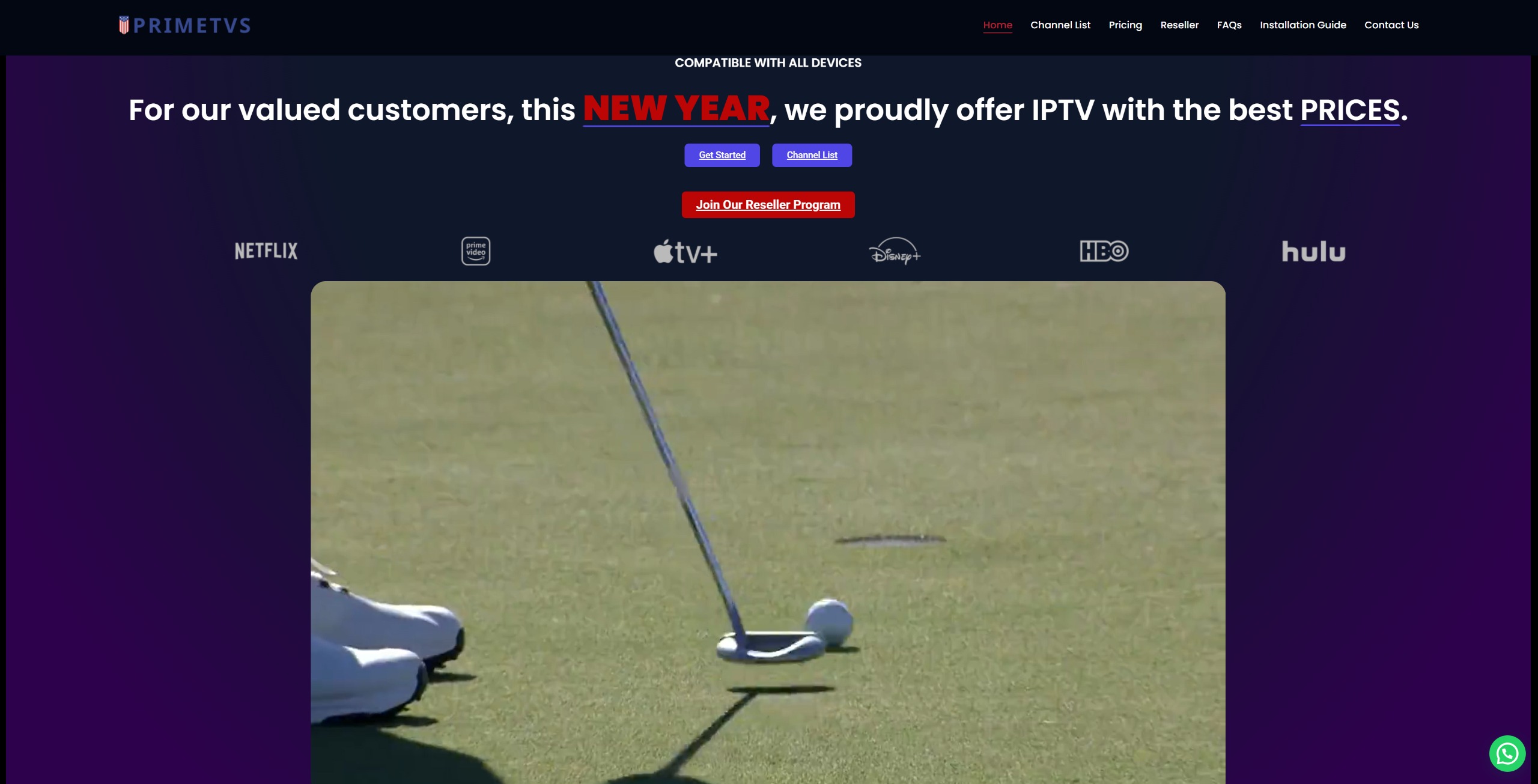 TV Smarters Hub homepage